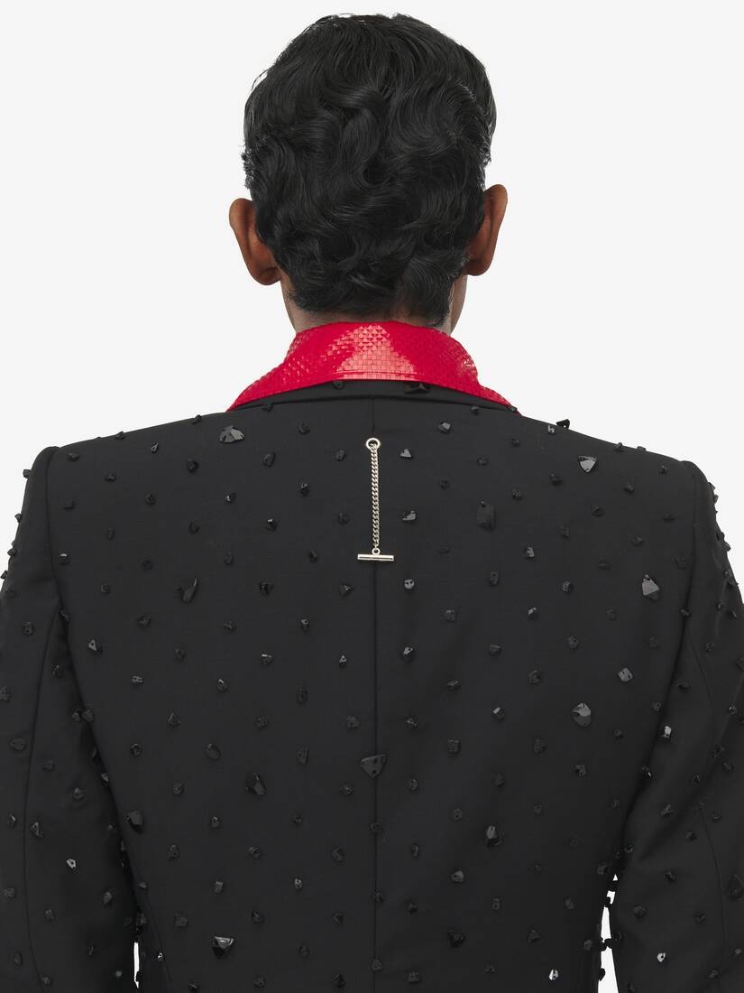 Cosmic Stone Embroidery Single-breasted Jacket - 4