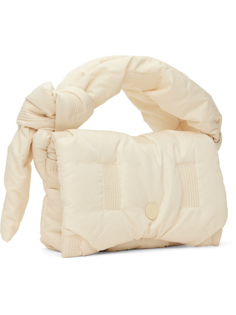 ISSEY MIYAKE Beige Square Cushion Bag outlook