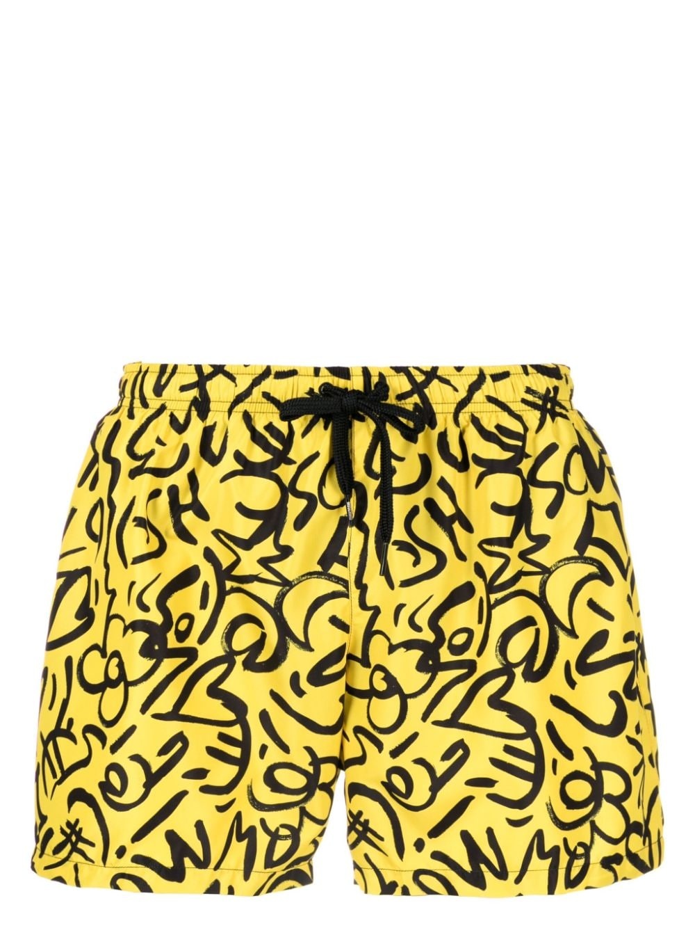 abstract-print swim shorts - 1