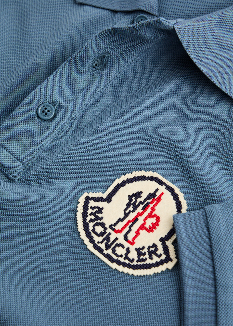 Logo-appliquéd cotton polo shirt - 5