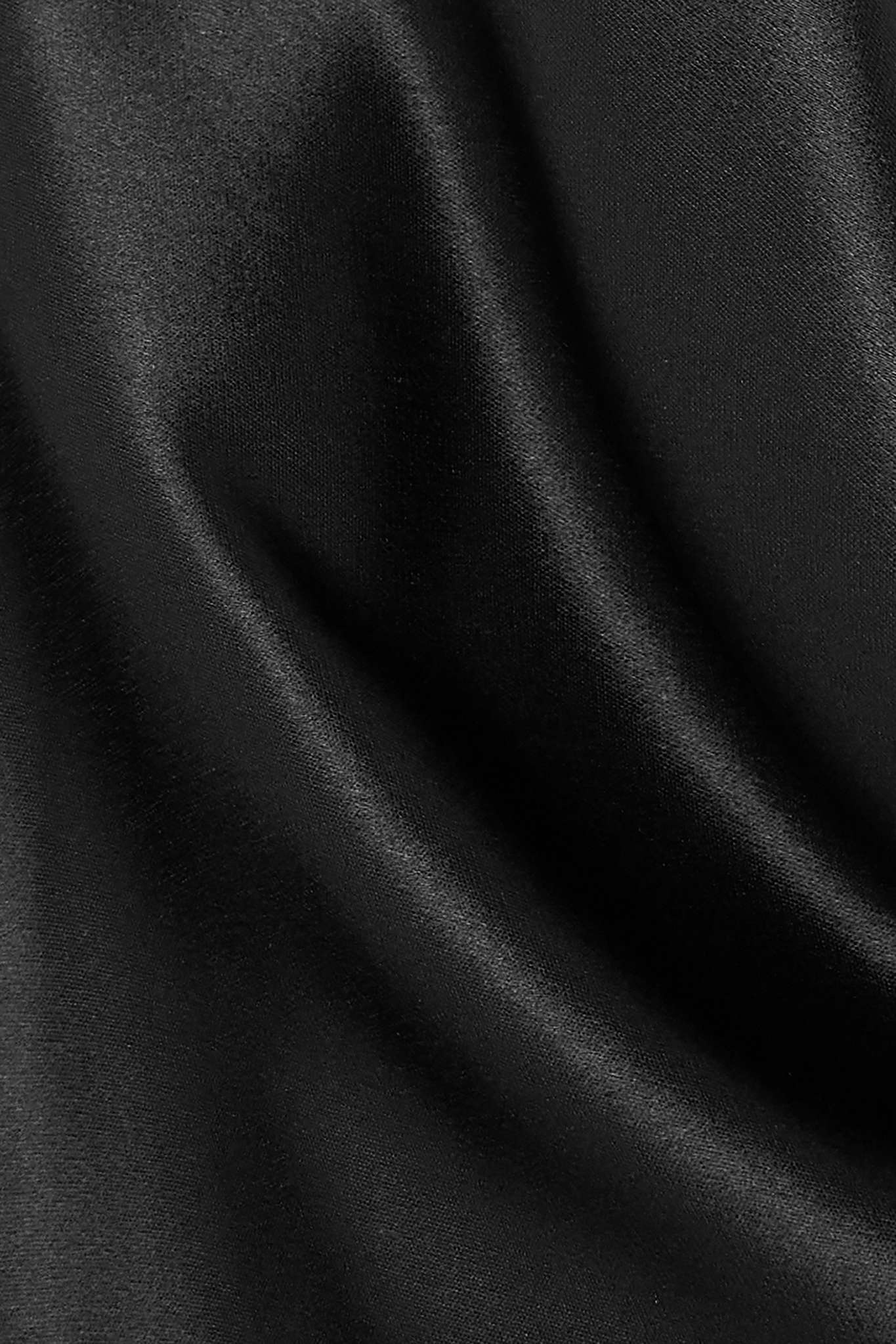 Delilah appliquéd draped satin mini dress - 4