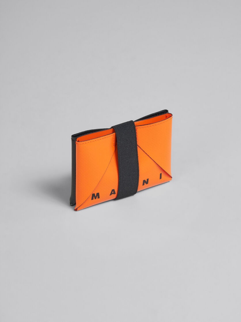 ORANGE AND BLACK ORIGAMI CARD CASE - 4