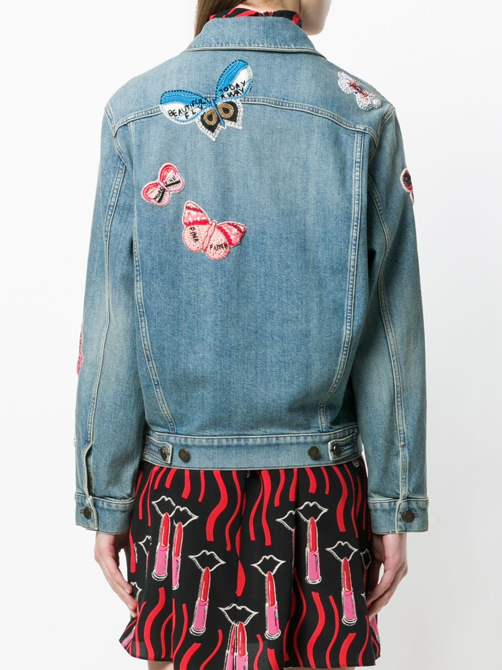 ジャケット [VALENTINO] Embroidered Denim Jacket Embroidered Denim Jacket for Woman in Denim | Valentino SA