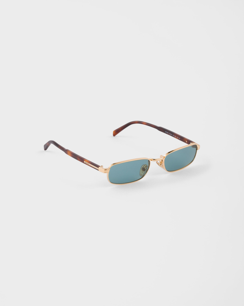 Prada Sunglasses with the iconic metal plaque outlook