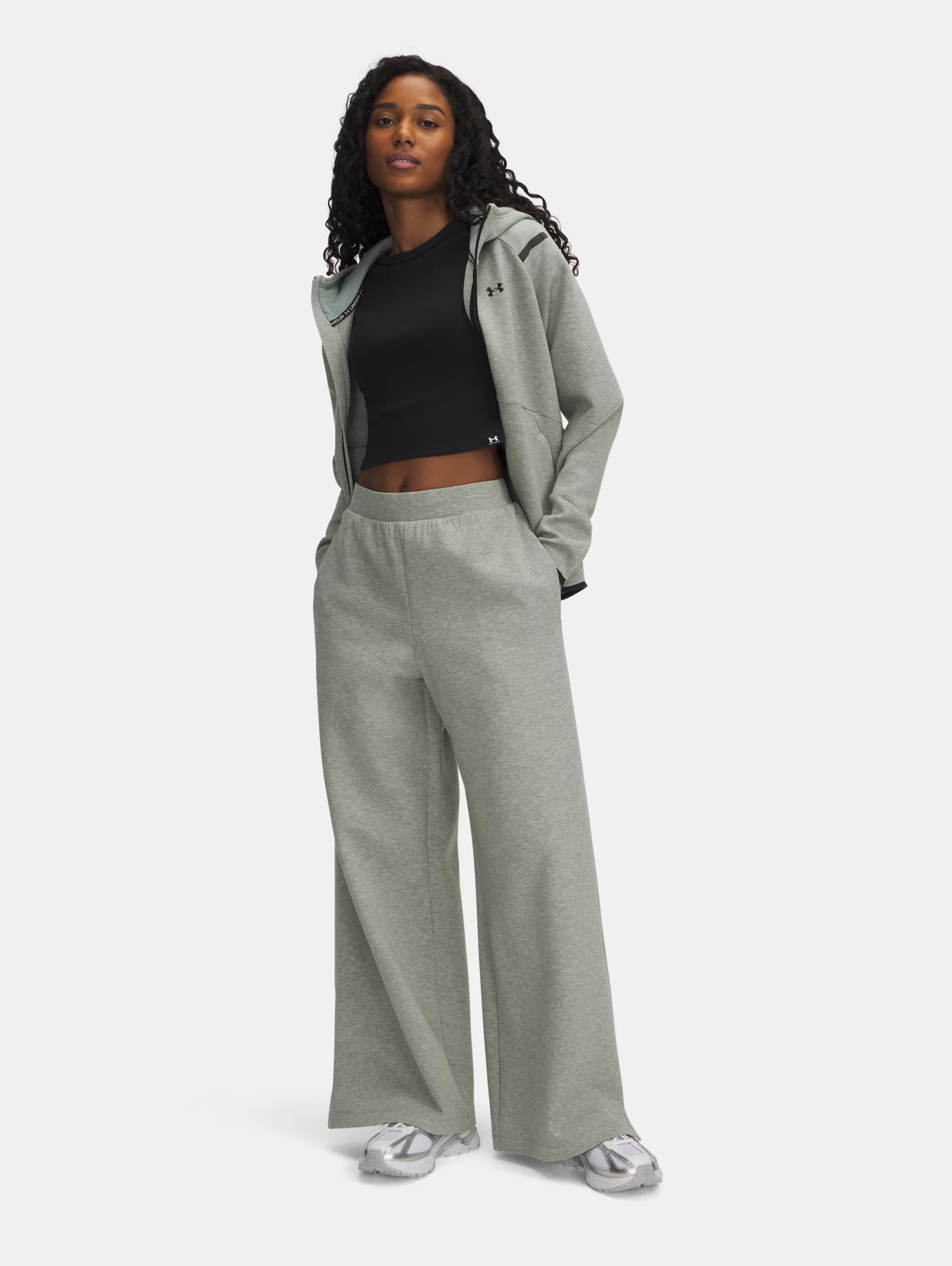 Women's UA Unstoppable Fleece Wide Leg Pants - 3