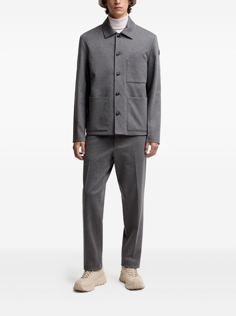 Moncler button-fastening jersey trousers outlook