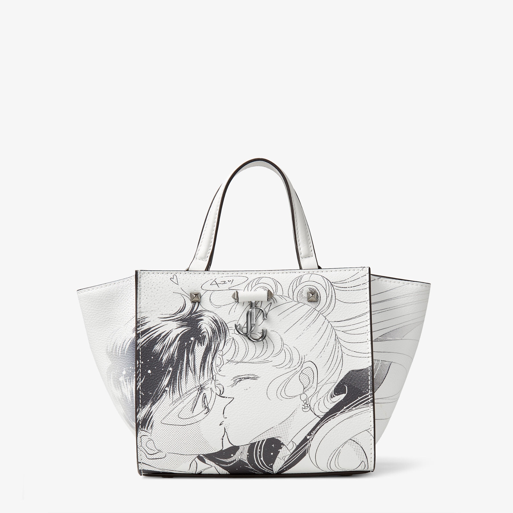 Sailor Moon & Tuxedo Mask Varenne Tote S
Monochrome Manga Printed PU Leather Tote Bag - 1
