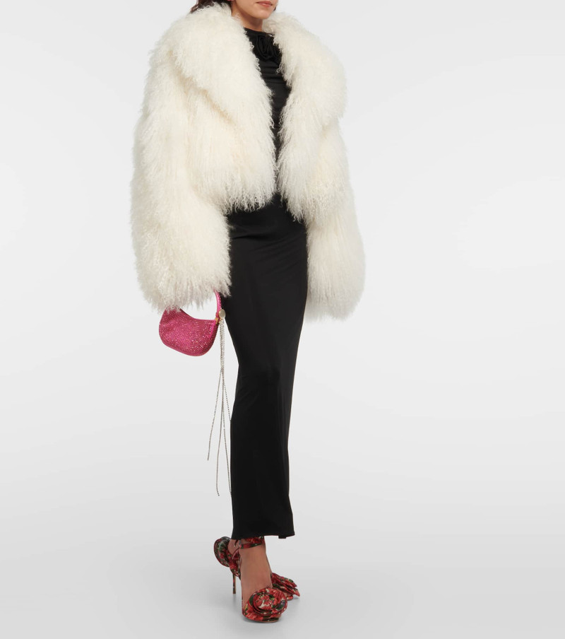 MAGDA BUTRYM Floral-appliqué ruched maxi dress outlook