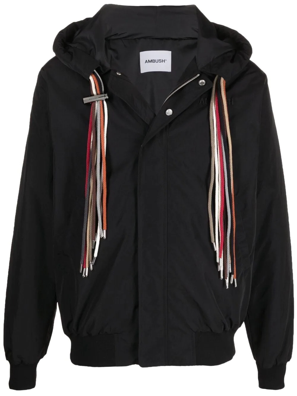 drawstring hooded jacket - 1