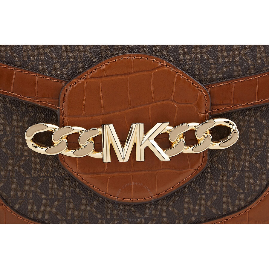 Michael Kors - Michael Kors Ladies Hally Medium Presbyopia Envelope Bag - Chestnut - 5