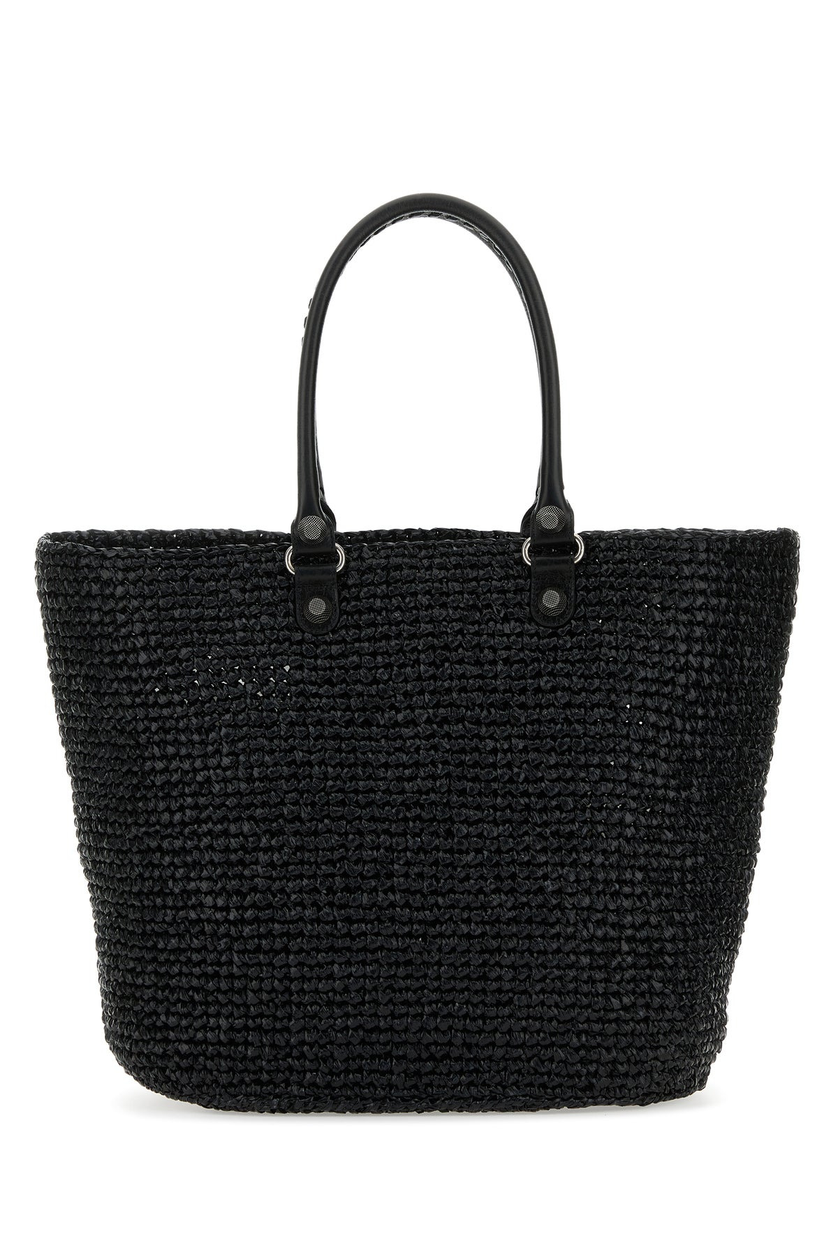 Black raffia large Le Cagole Panier shopping bag - 3