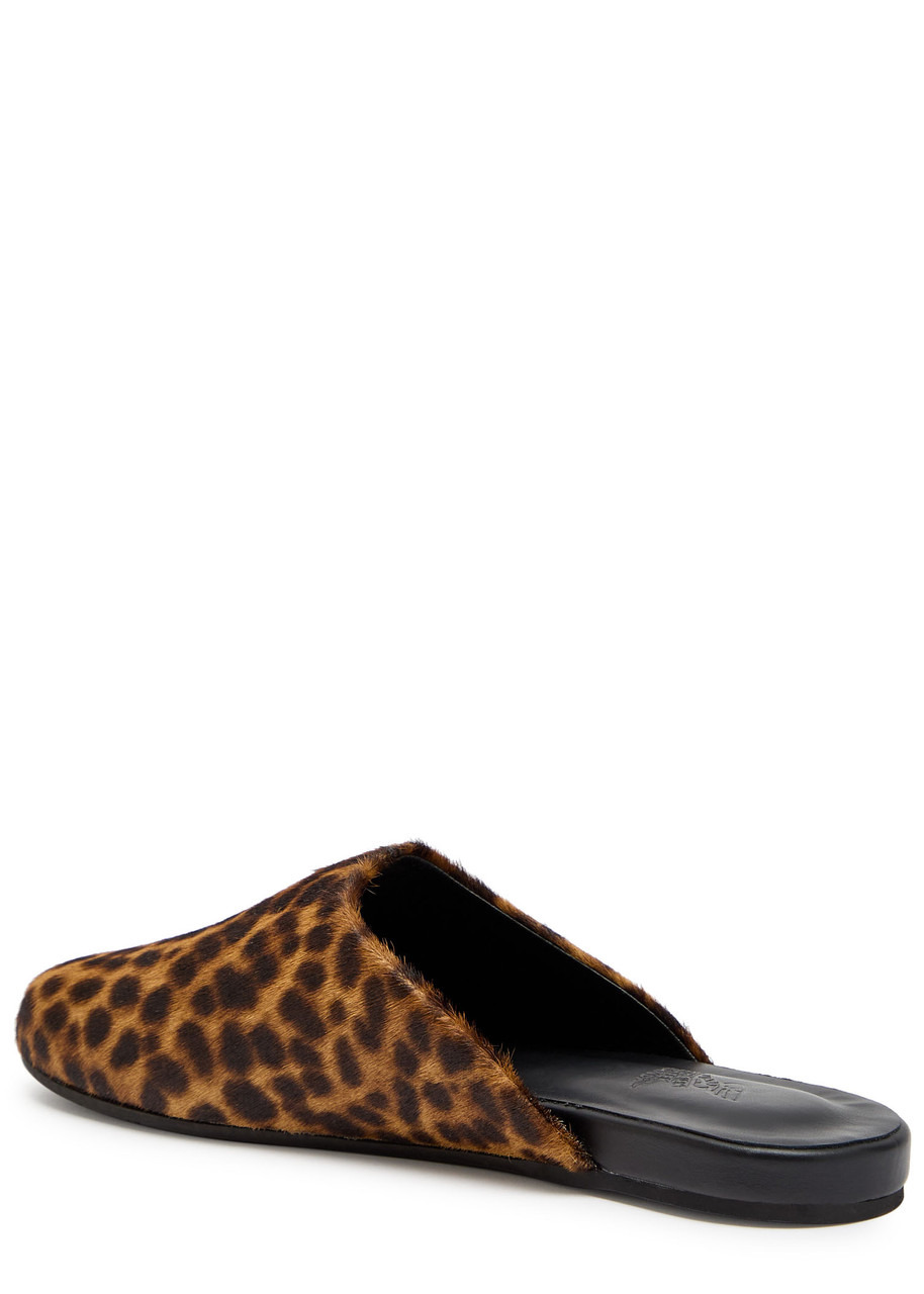 Ancient Greek Sandals The Slipper Leopard-print Pony-hair Mules - 2