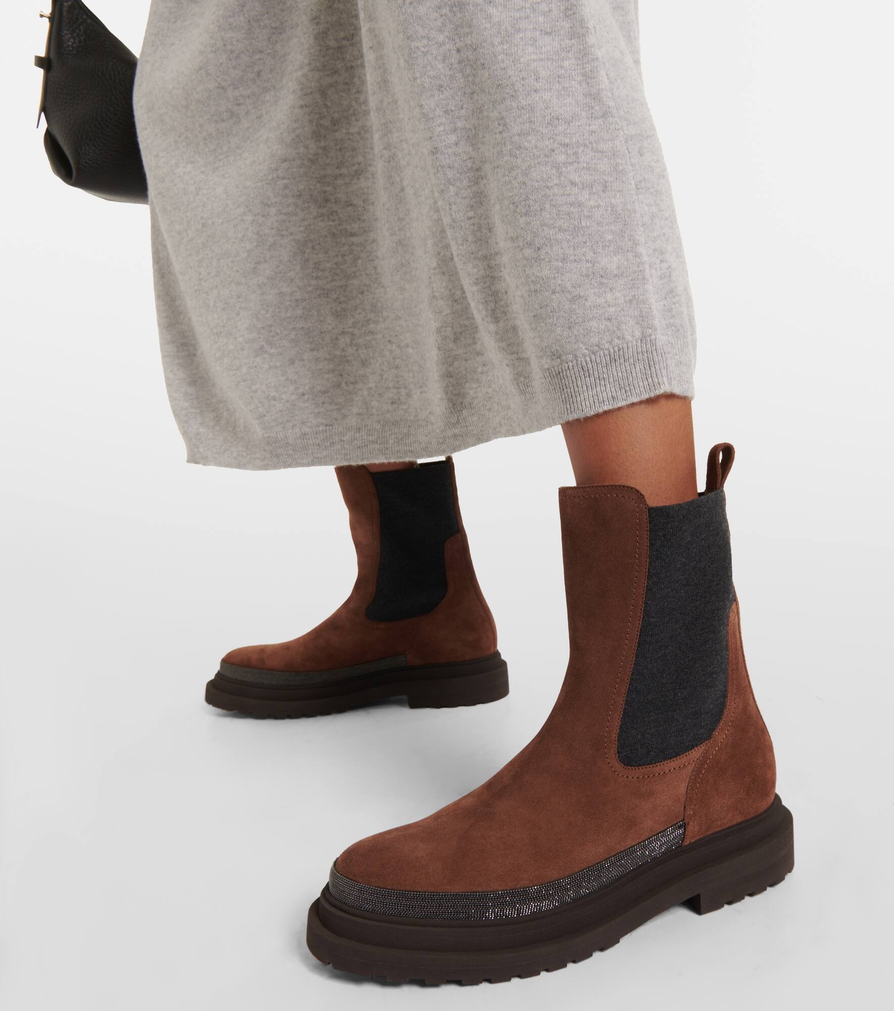 Monili suede Chelsea boots - 4