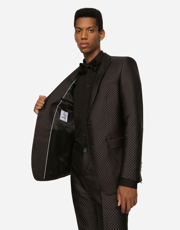 Lurex jacquard Martini-fit suit - 6