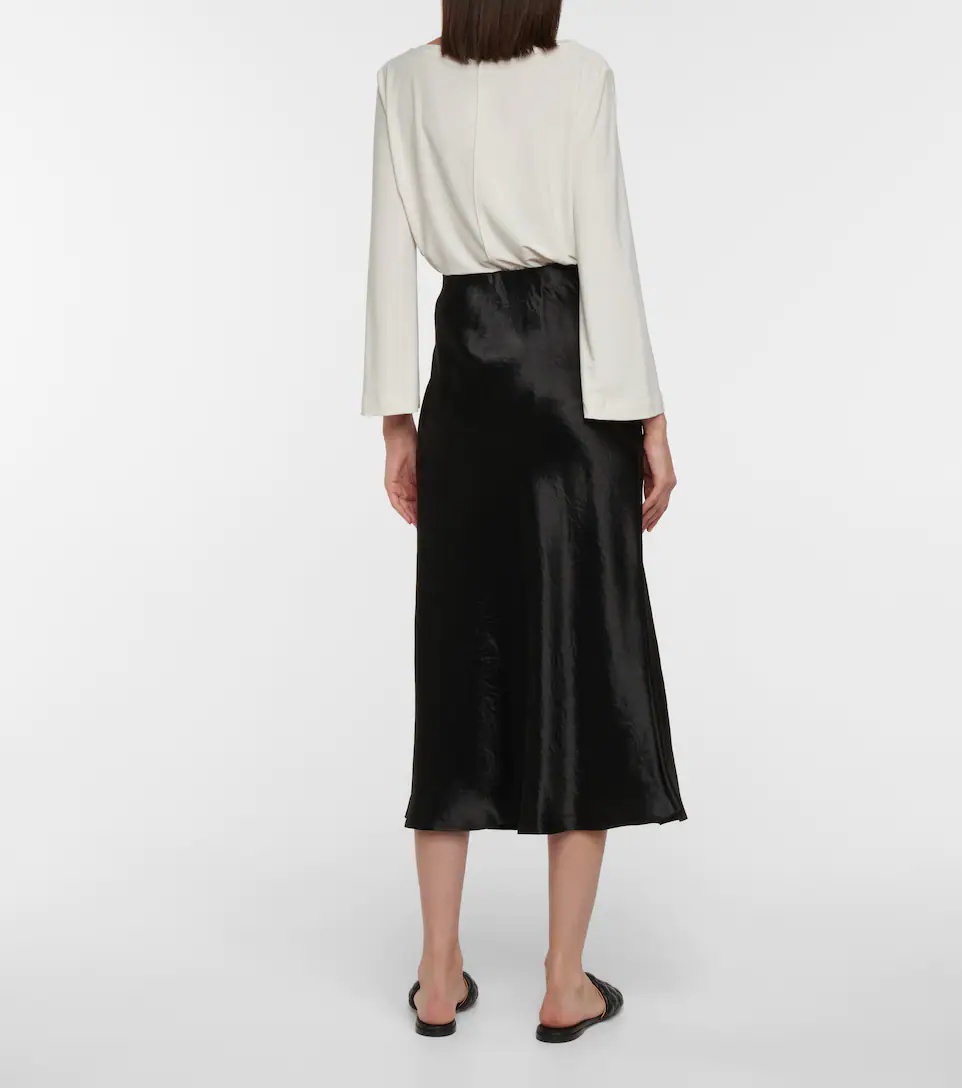 Leisure Alessio satin midi skirt - 3