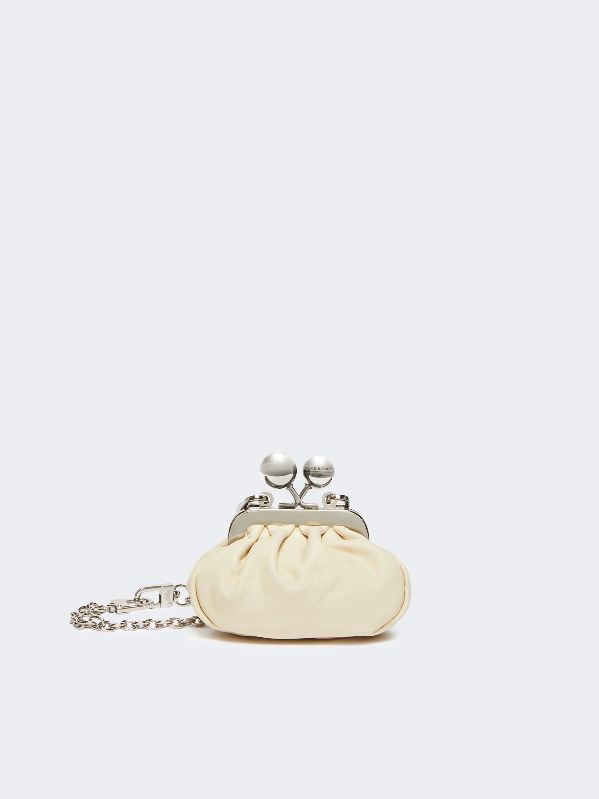 DIOMEDE Shiny Nappa leather nano Pasticcino Bag - IVORY - 1