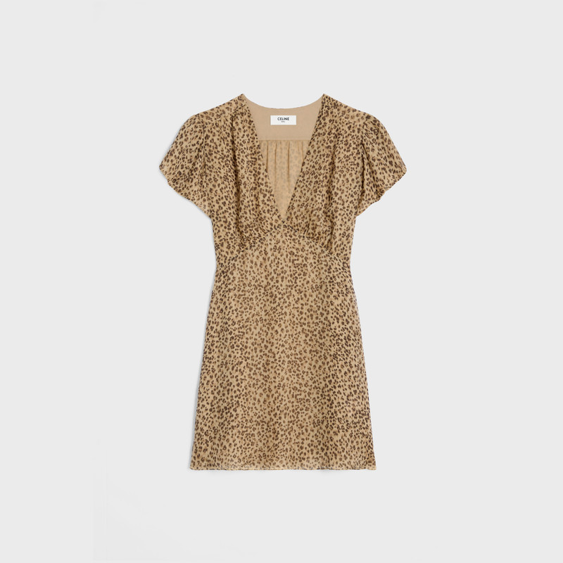 mini babydoll dress in silk muslin 1