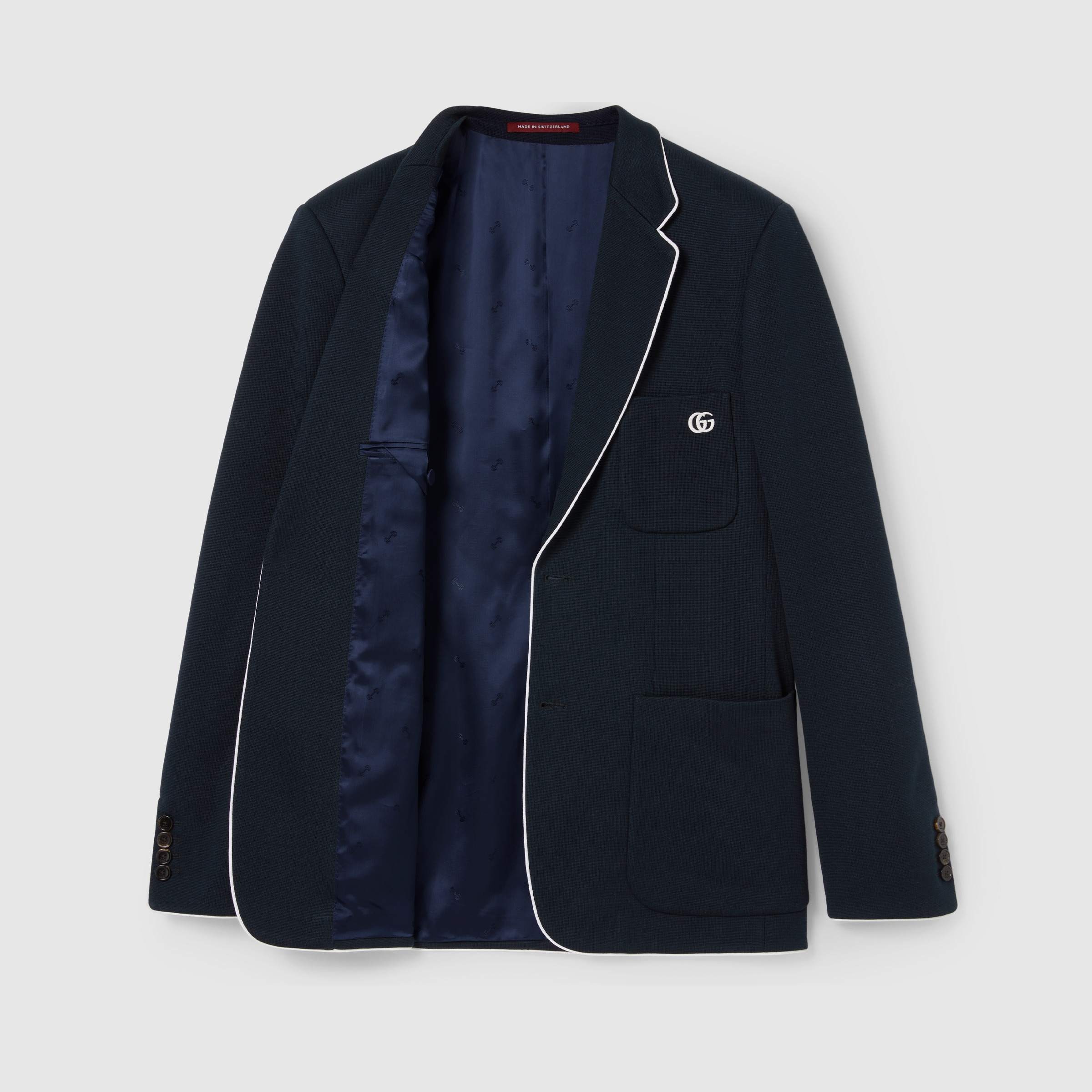 Cotton jersey jacket with embroidery - 9