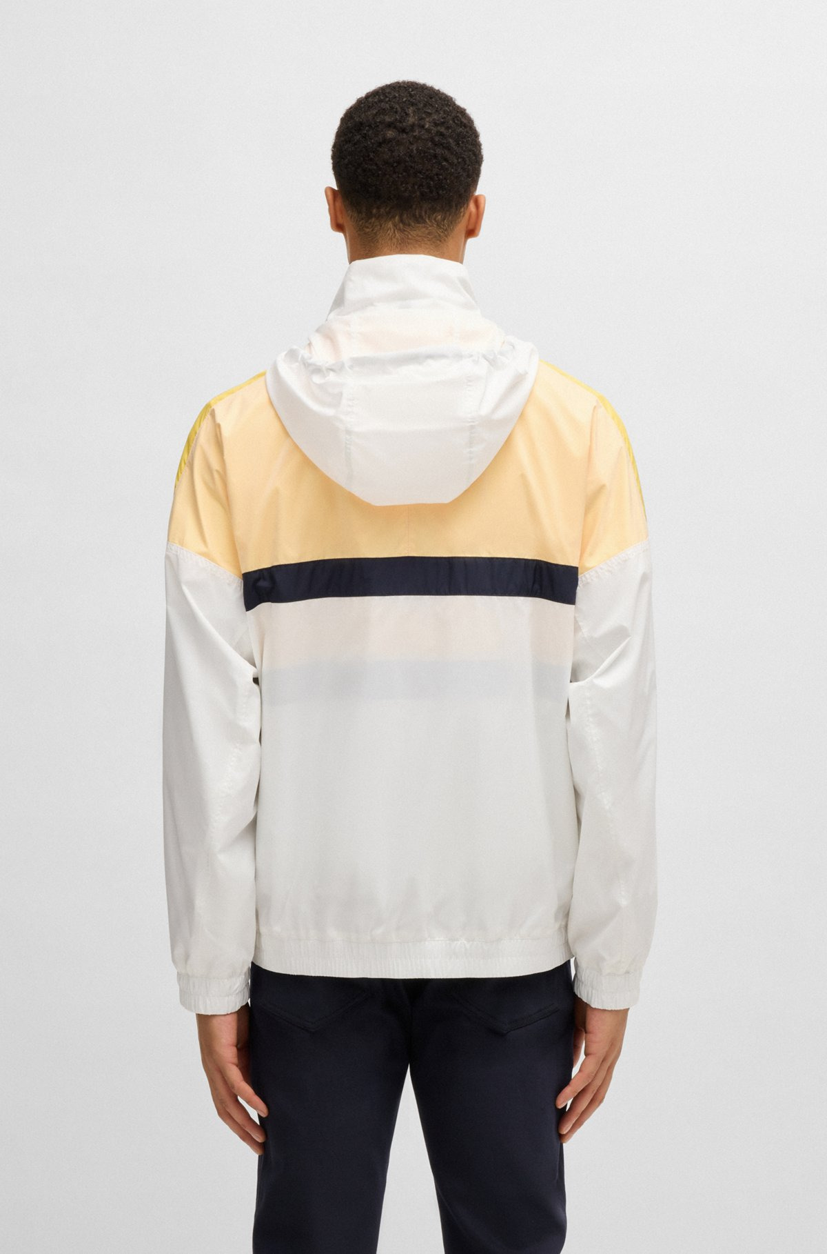 PORSCHE X BOSS WATER-REPELLENT JACKET WITH COLOR-BLOCKING - 4