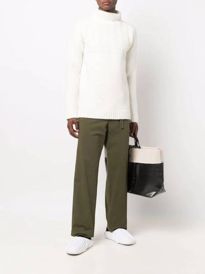 Maison Margiela cable-knit wool jumper outlook