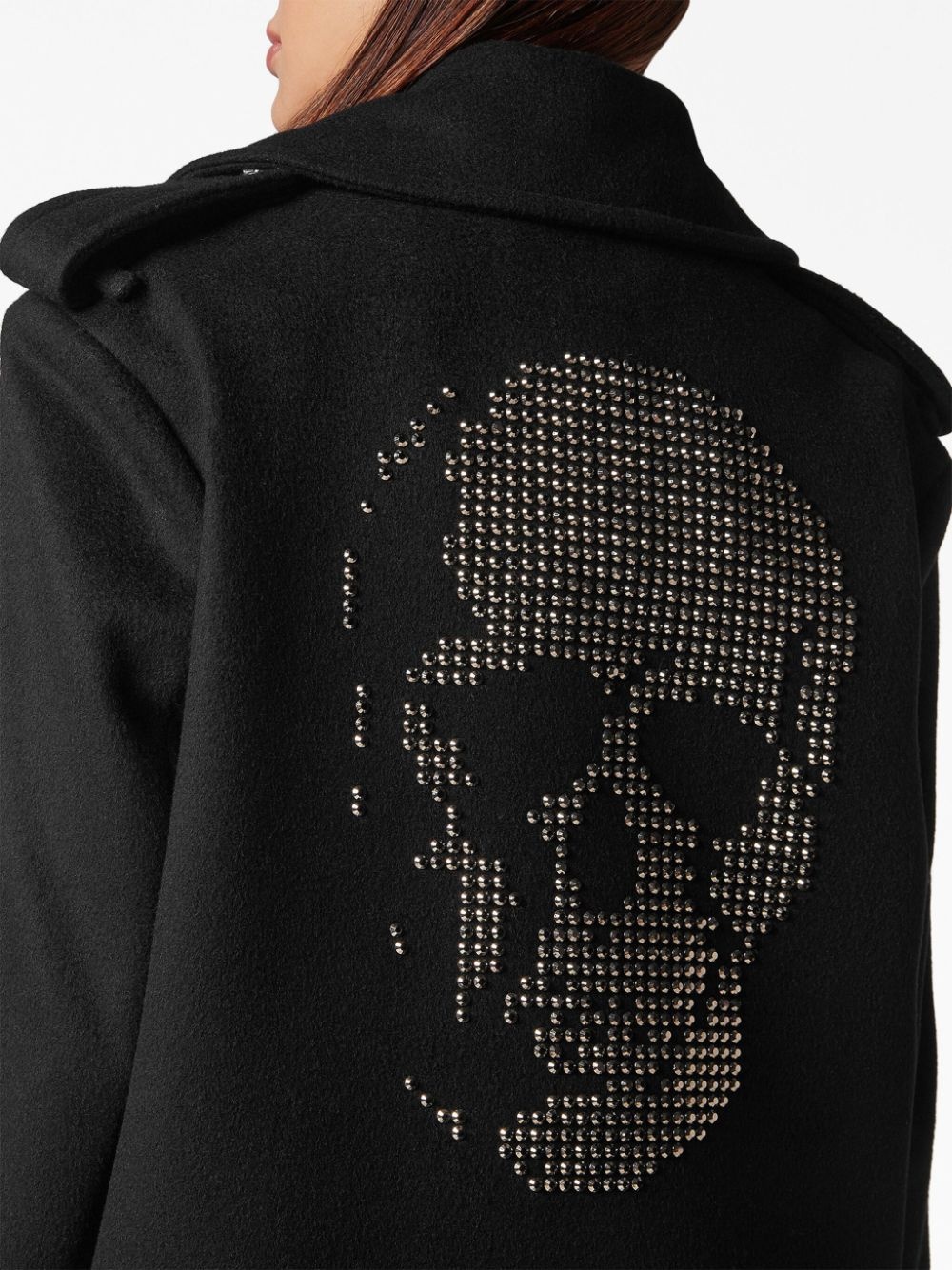 Crystal Skull double-breasted coat - 5