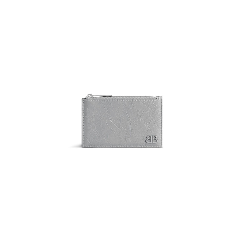 Men's Monaco Long Coin And Card Holder in Grey 1