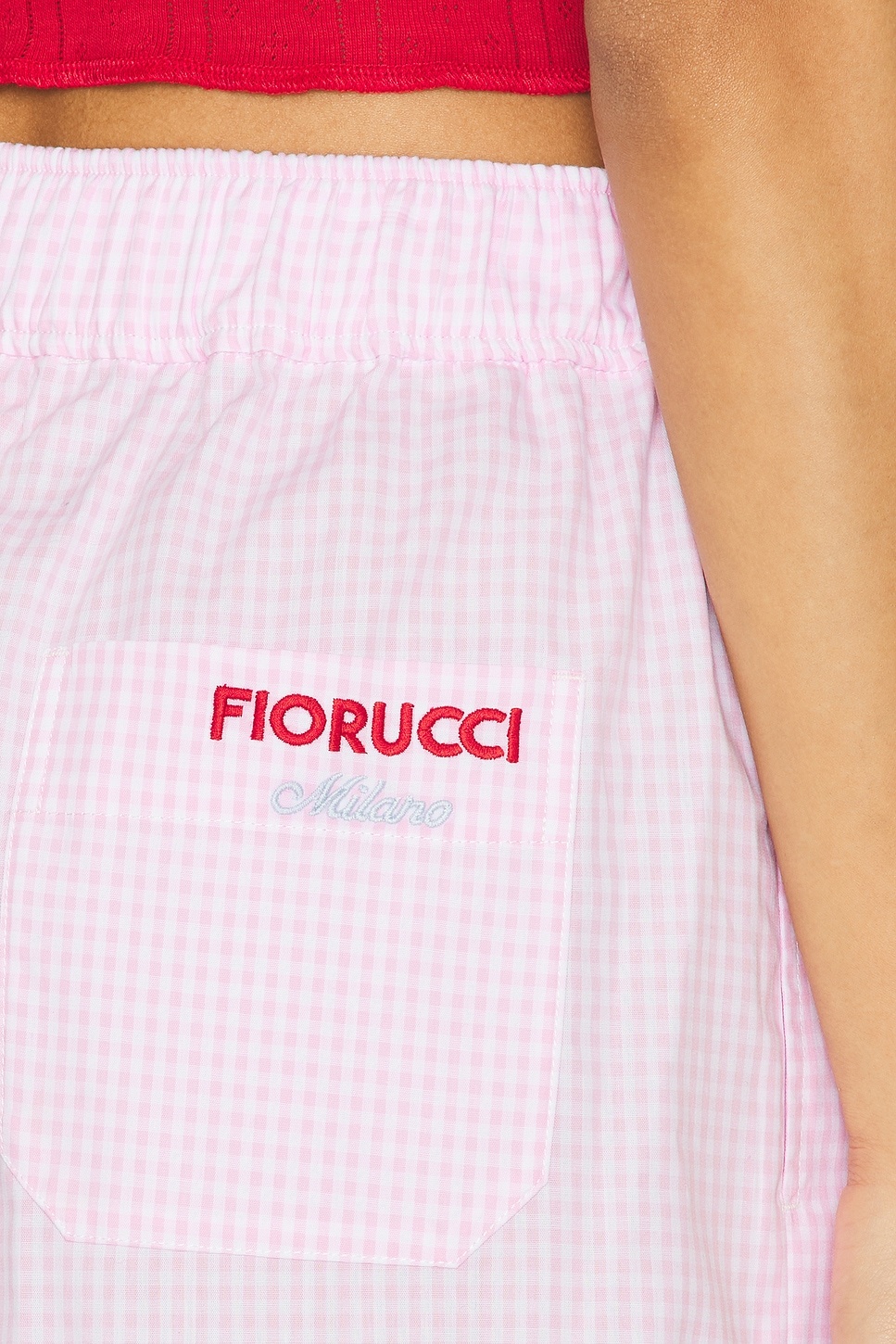 Gingham Logo Shorts - 6