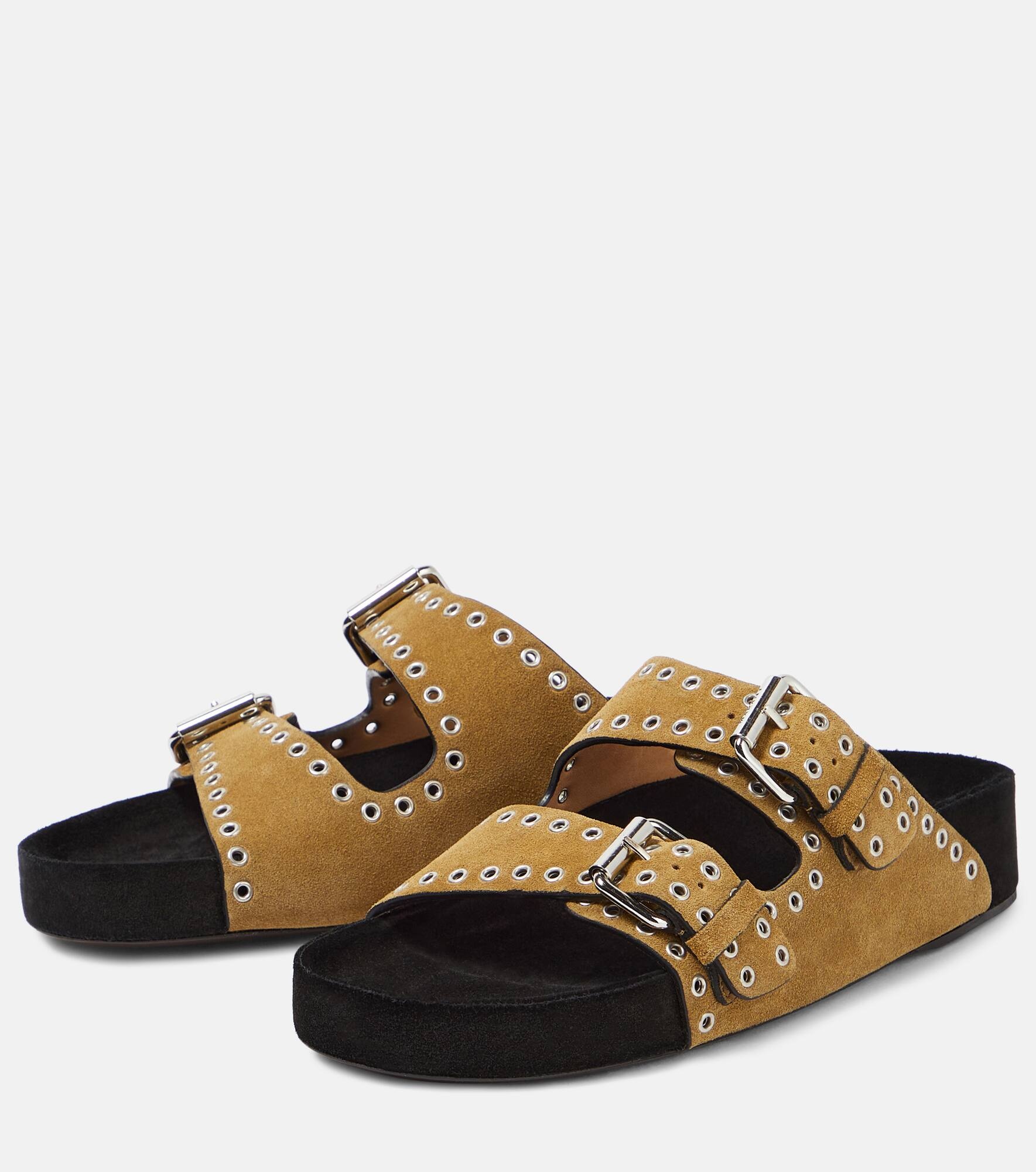 Lennyo studded suede sandals - 5