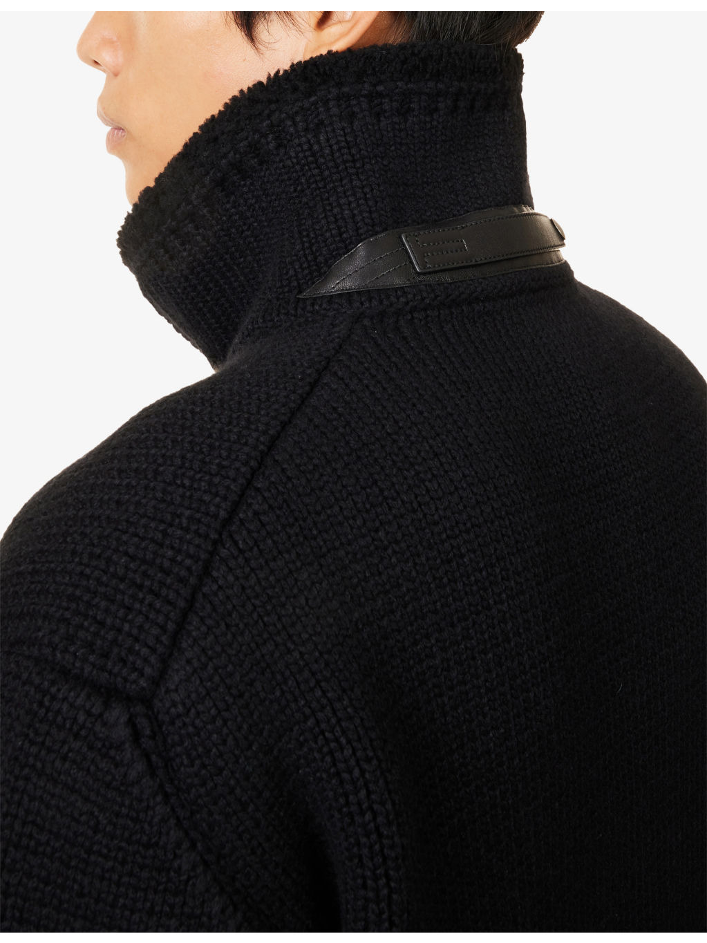 Collar Knitted Cashmere Cardigan - 5