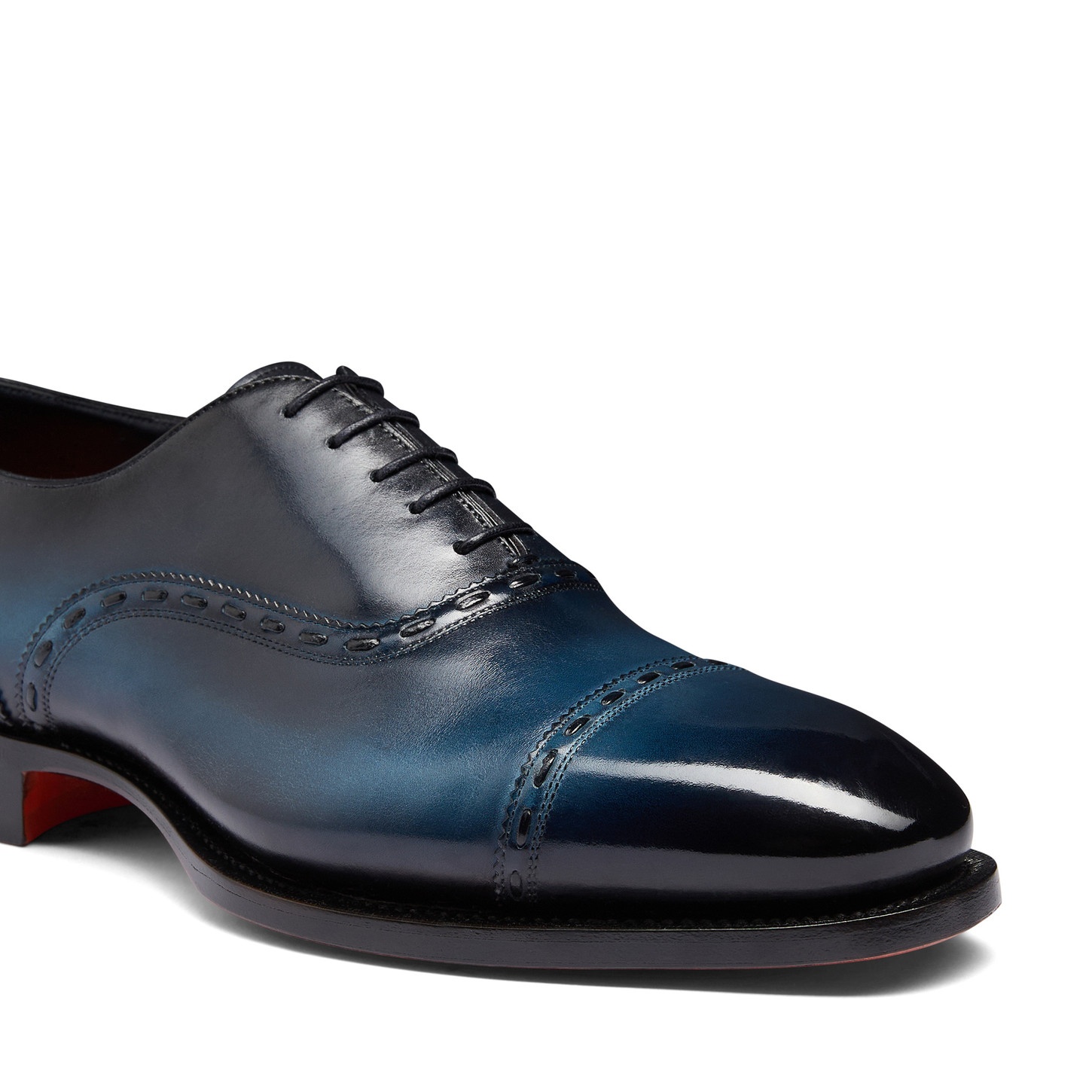 Men's black leather Oxford shoe - 6