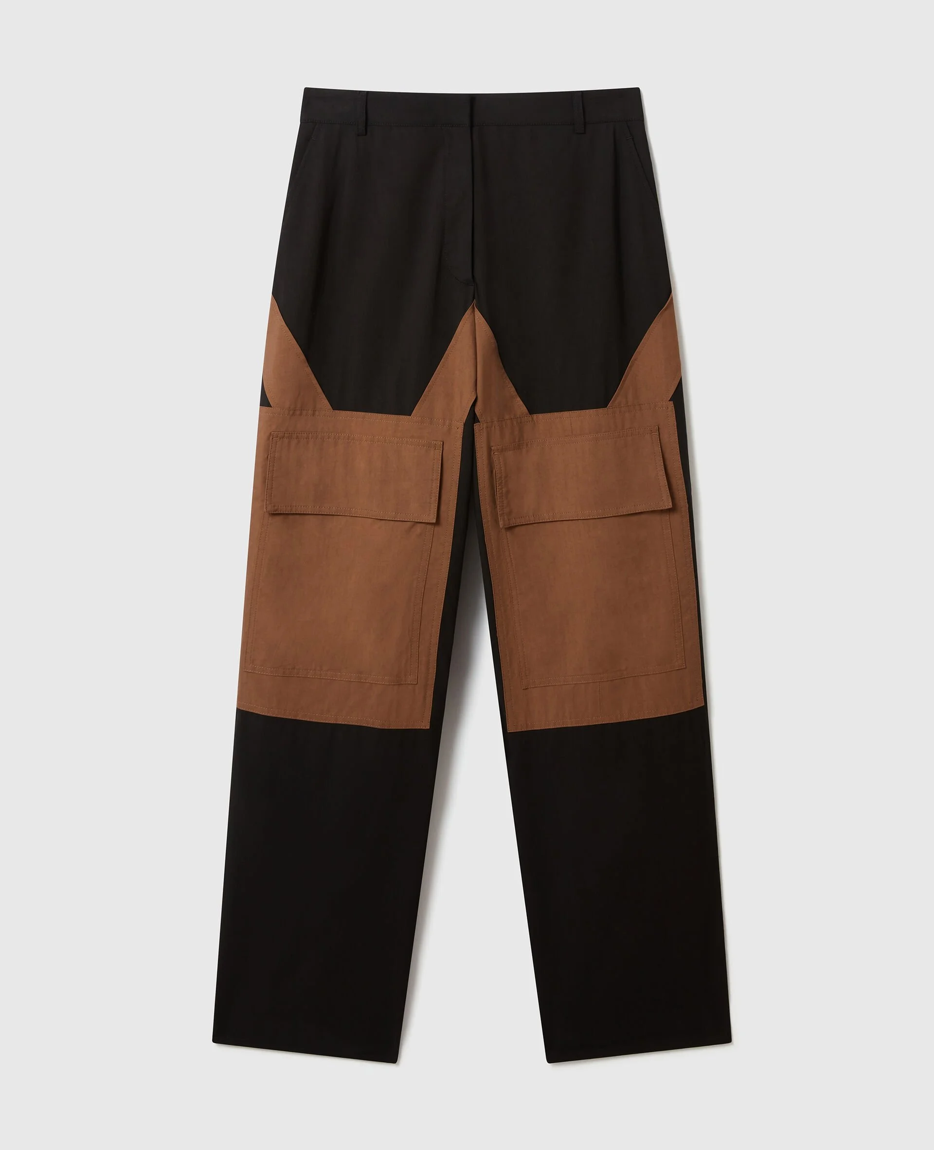 Washed Cotton Cargo Trousers - 1