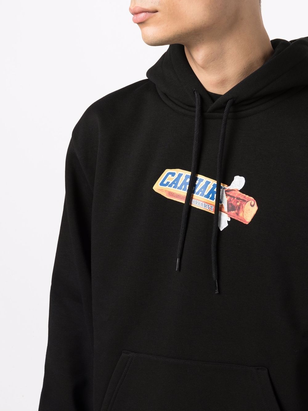 logo print hoodie - 5