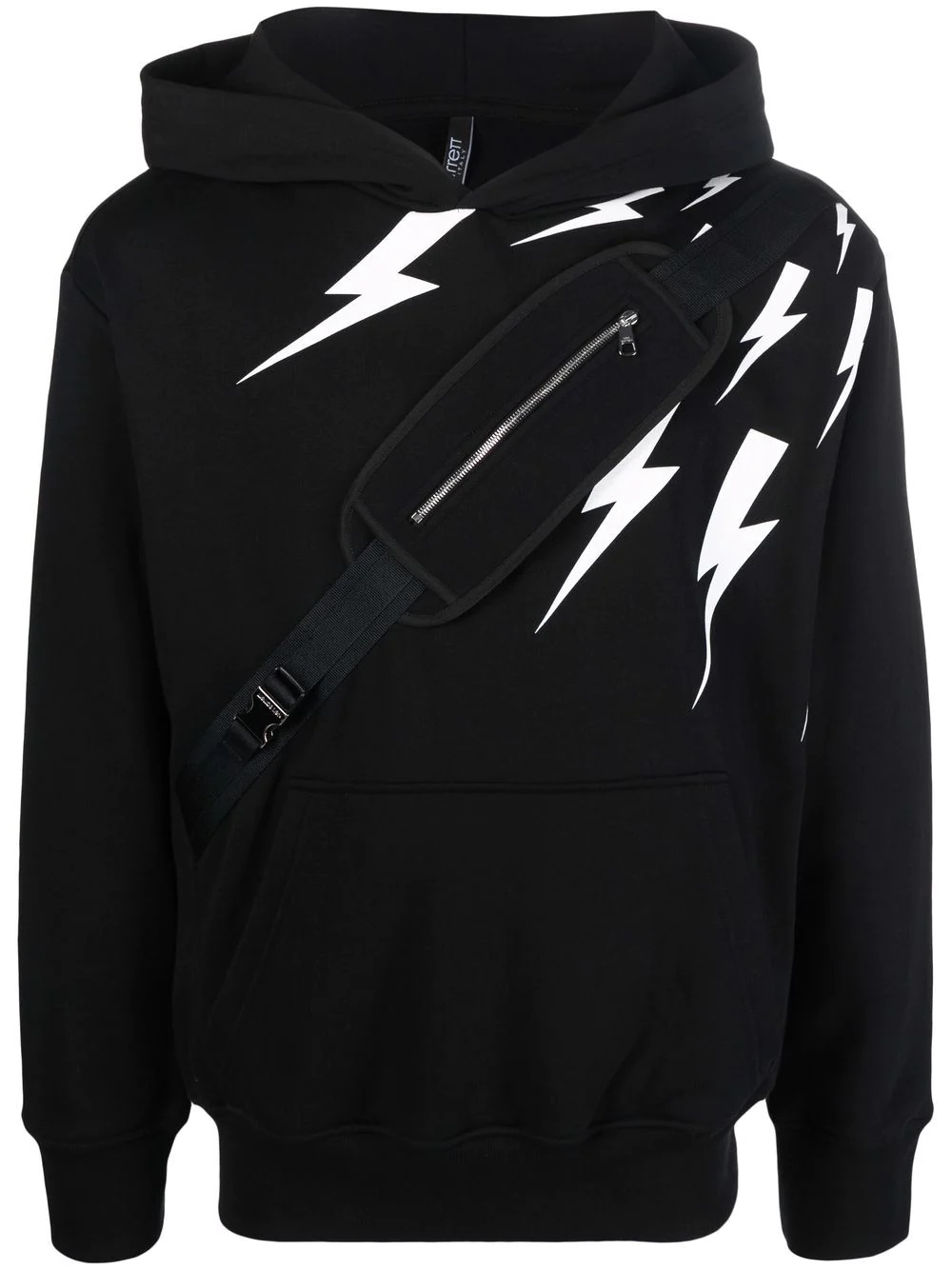 Thunderbolt pouch pocket hoodie - 1