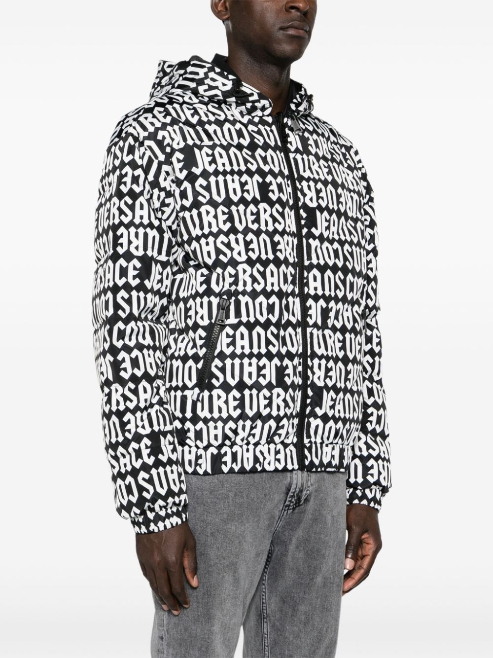 reversible hooded puffer jacket - 3