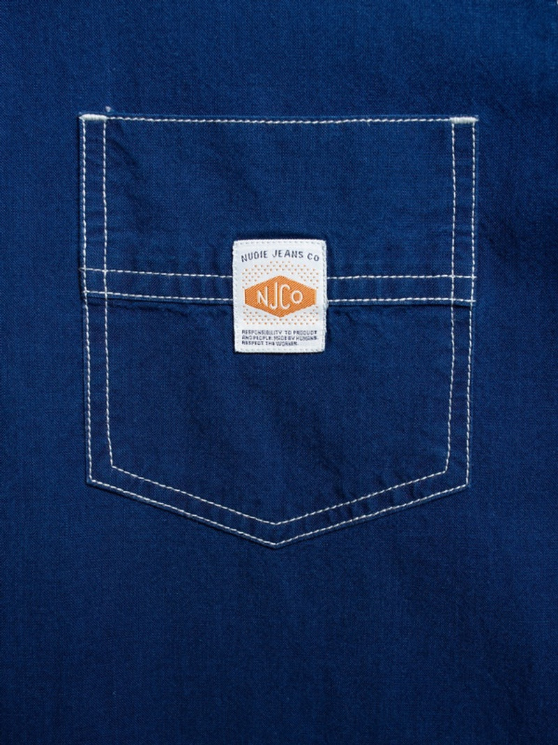 Danielle Indigo Cotton Dress Blue 6