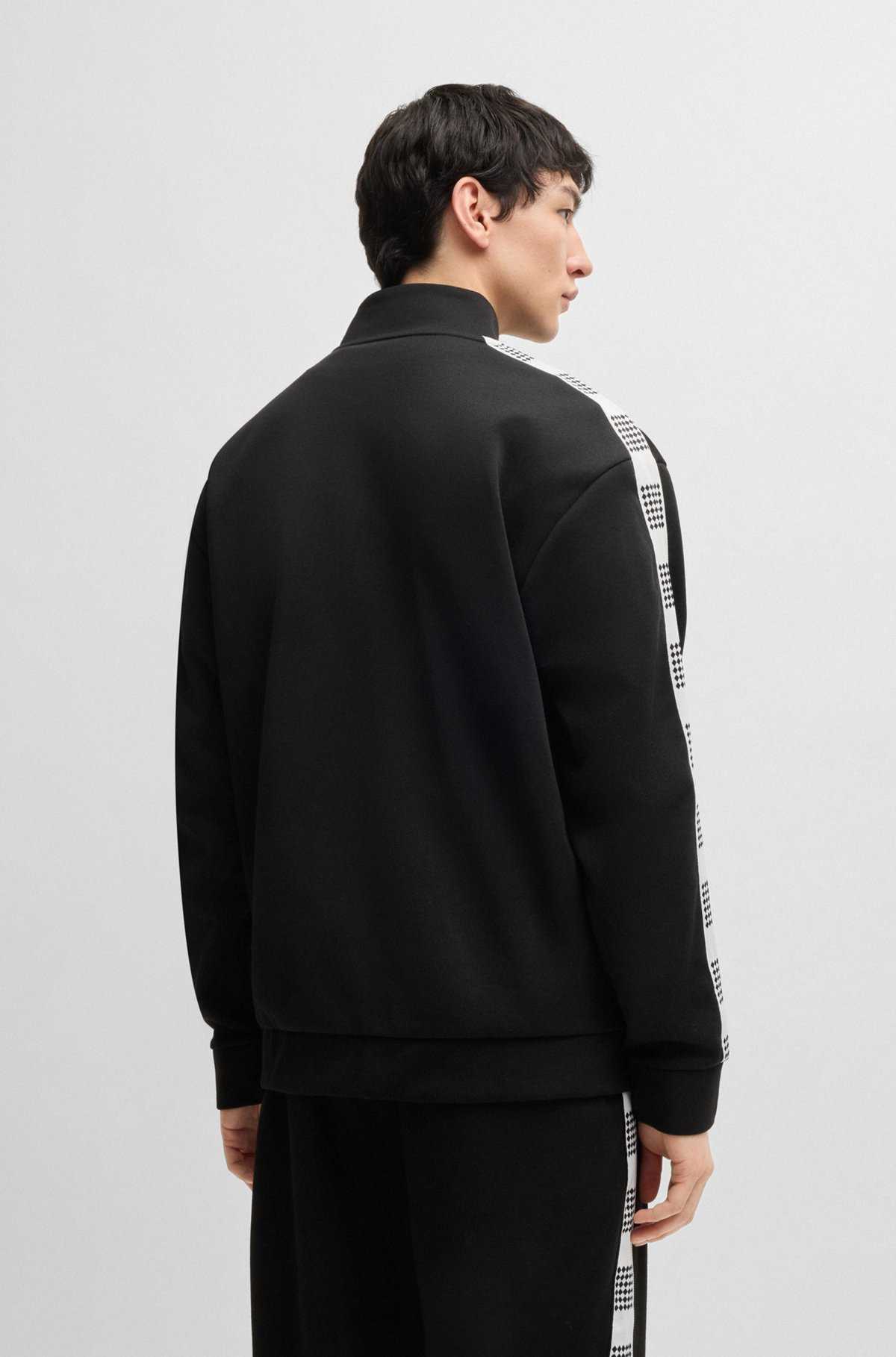 SWEATSHIRT WITH CHECKED TAPE - 5