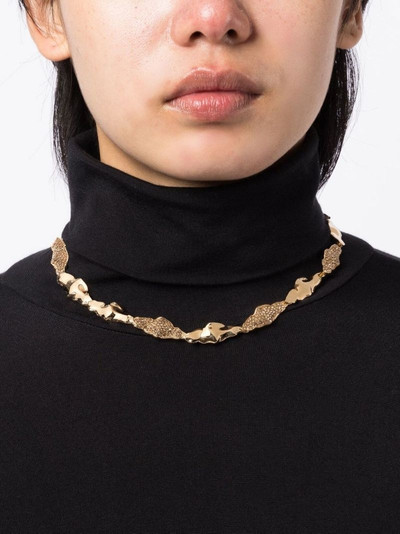 Lanvin brass beaded necklace outlook