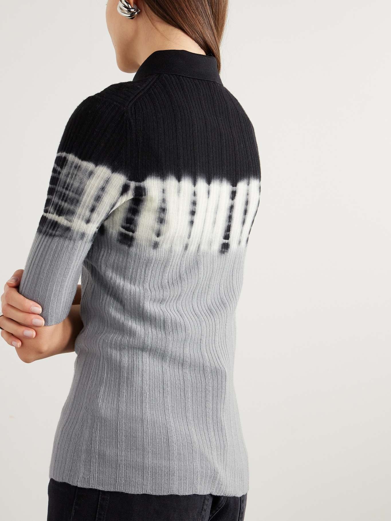Louisa printed wool polo shirt - 4