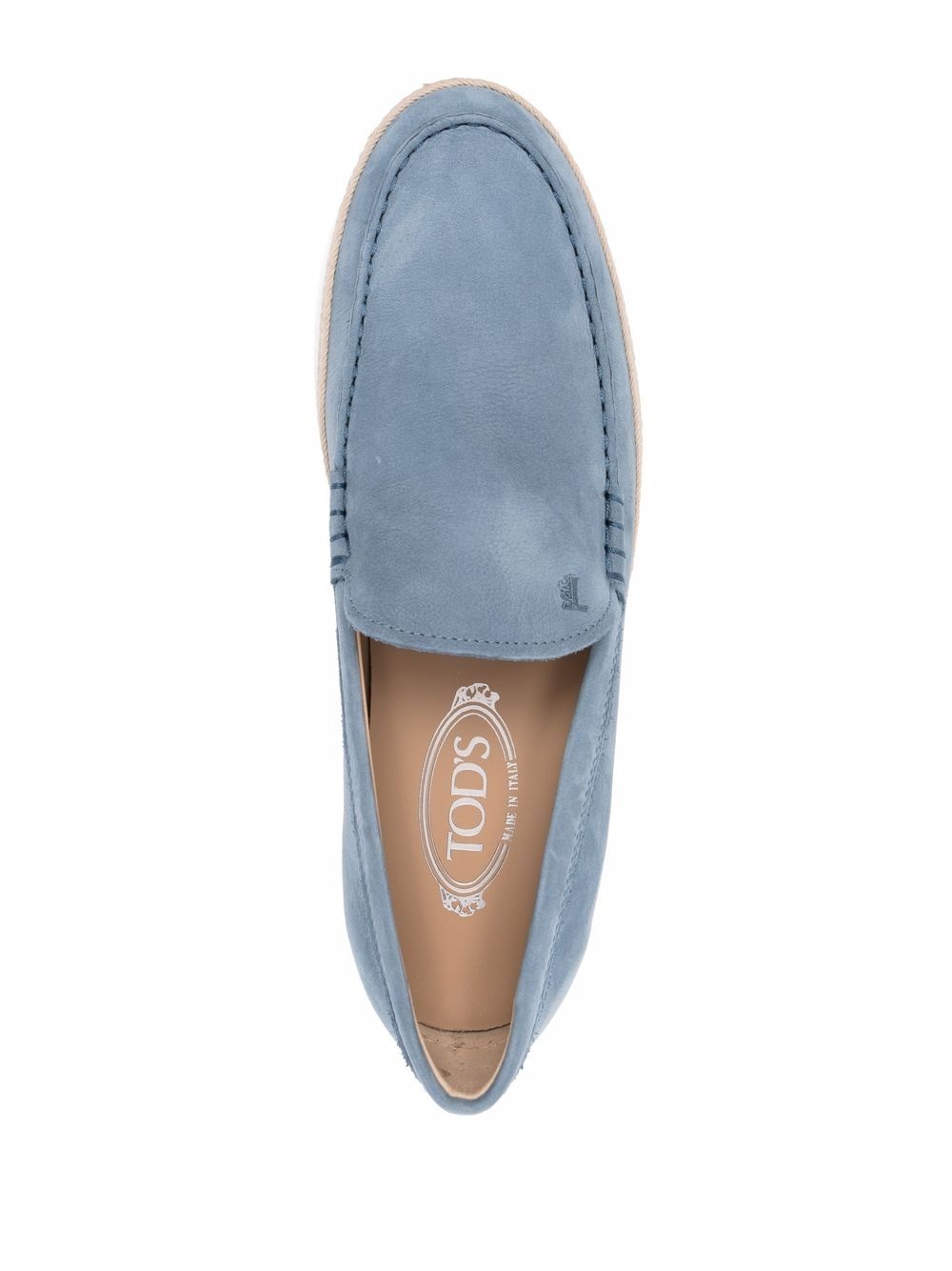 almond-toe suede loafers - 4