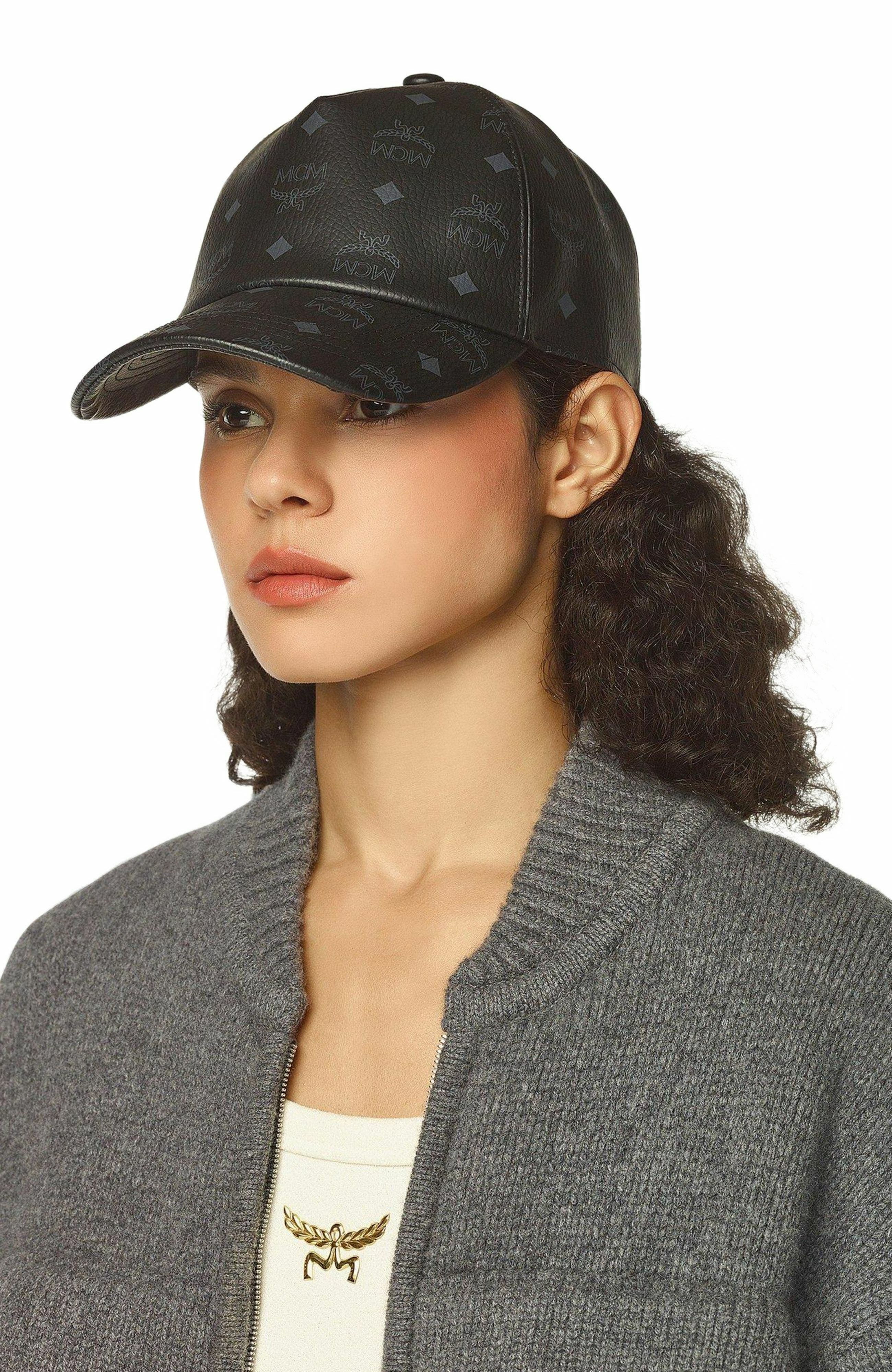 MCM Classic Cap in Visetos in Black at Nordstrom - 3