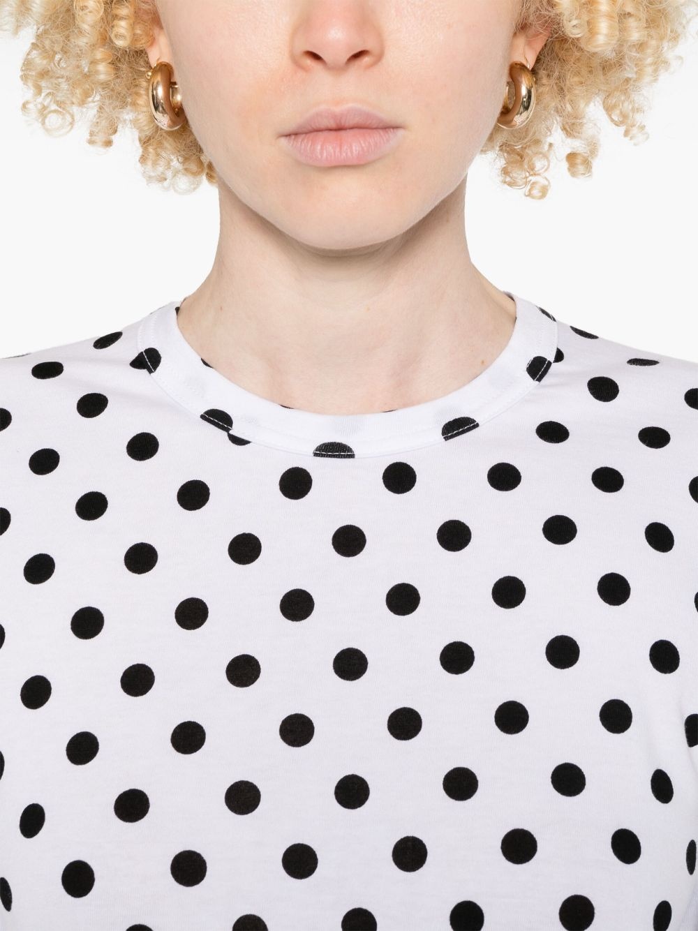 polka dot-print T-shirt - 5