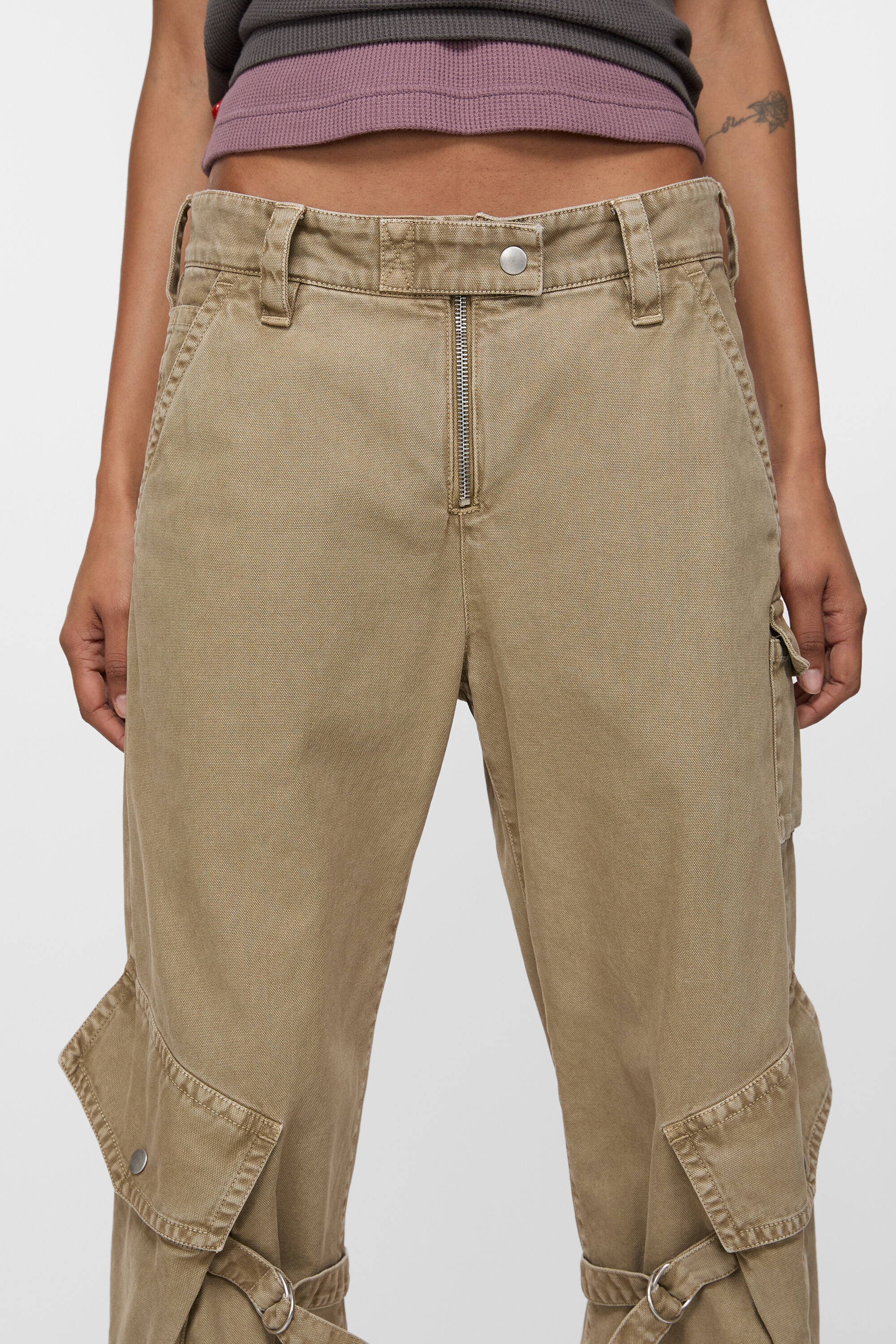 Cargo trousers - Washed beige - 5
