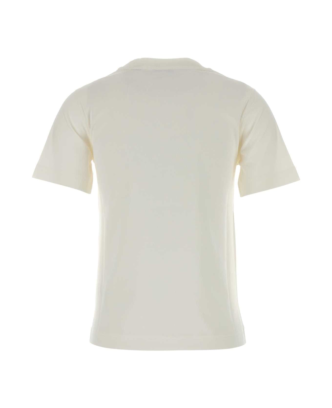 White Cotton T-shirt - 2