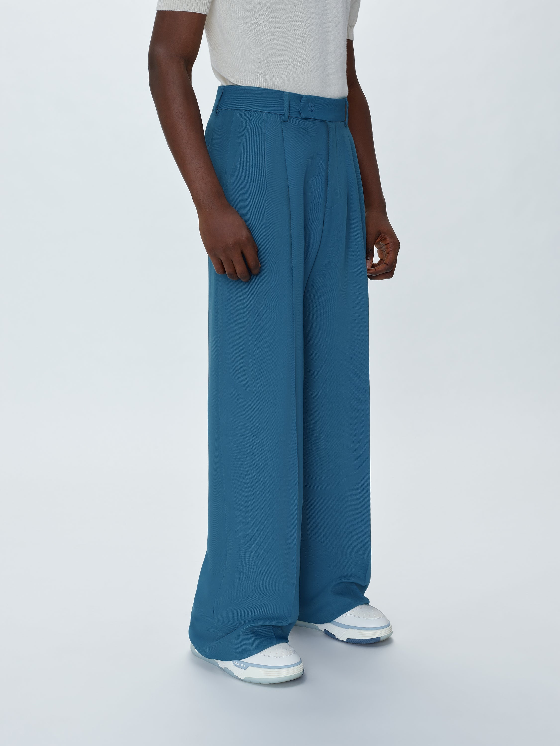 VISCOSE DOUBLE PLEATED TROUSERS - 3