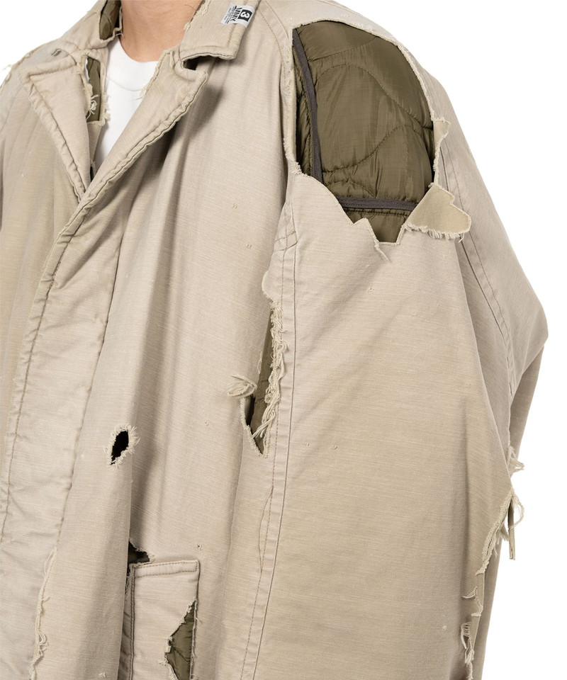 Distressed Balmacaan Coat 16