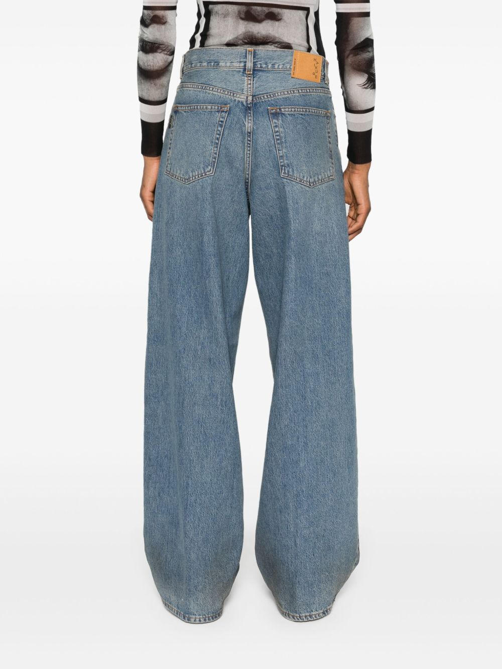 Bethany mid-rise wide-leg jeans - 4