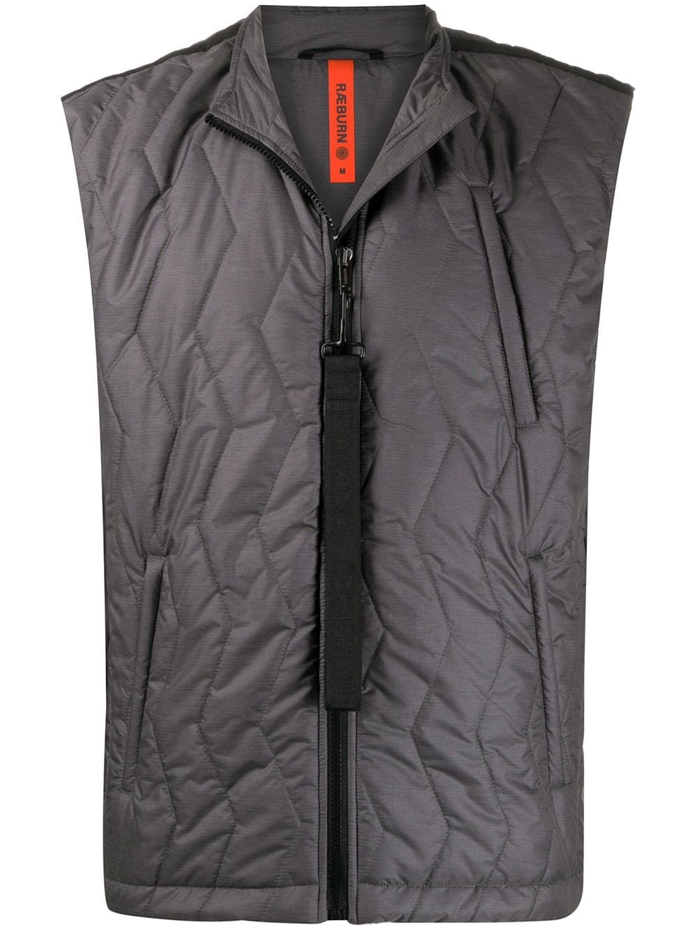 quilted zip-up gilet - 1