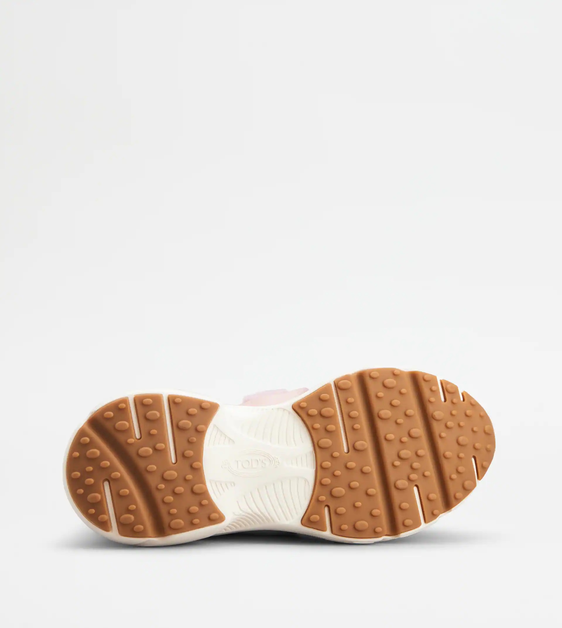 SNEAKERS IN LEATHER AND WOOL - PINK - 4