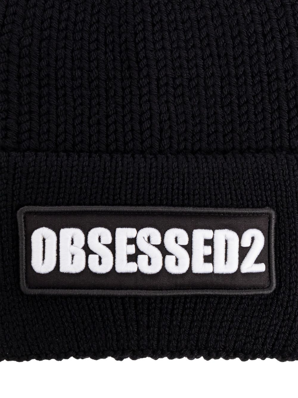 embroidered ribbed-knit beanie - 3