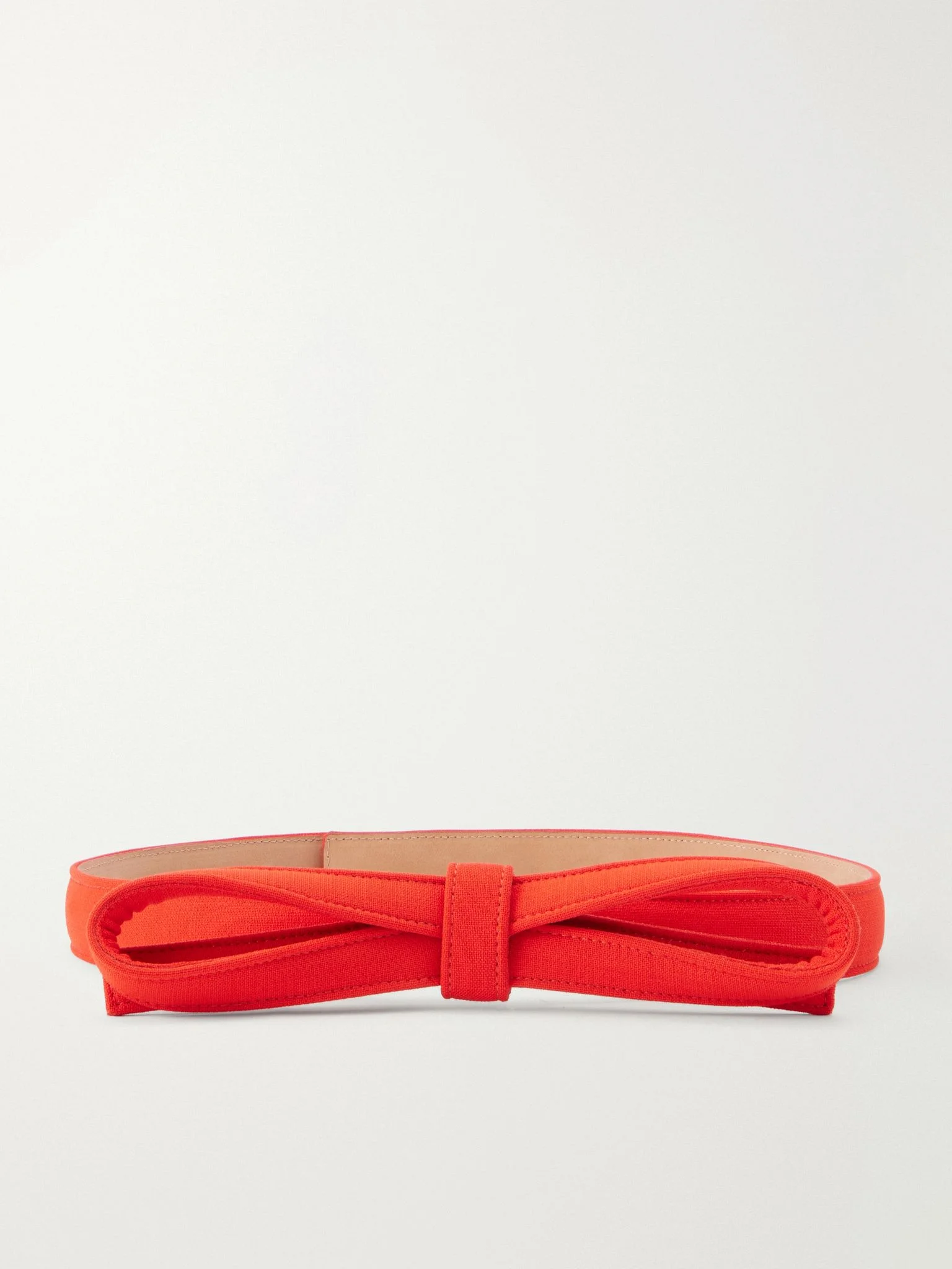 Ribbon-detailed wool belt Red - 1